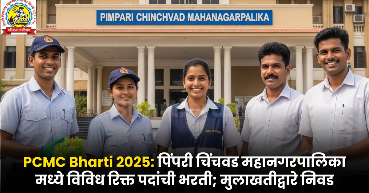 PCMC Bharti 2025 - पिंपरी चिंचवड महानगरपालिका मध्ये विविध रिक्त पदांची भरती; मुलाखतीद्वारे निवड