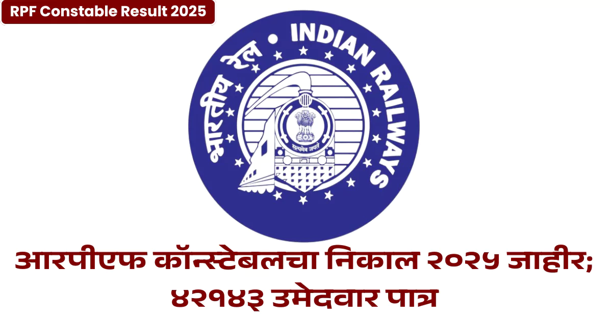 RPF Constable Result 2025
