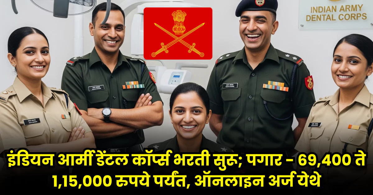 Indian Army Dental Corps Bharti 2025