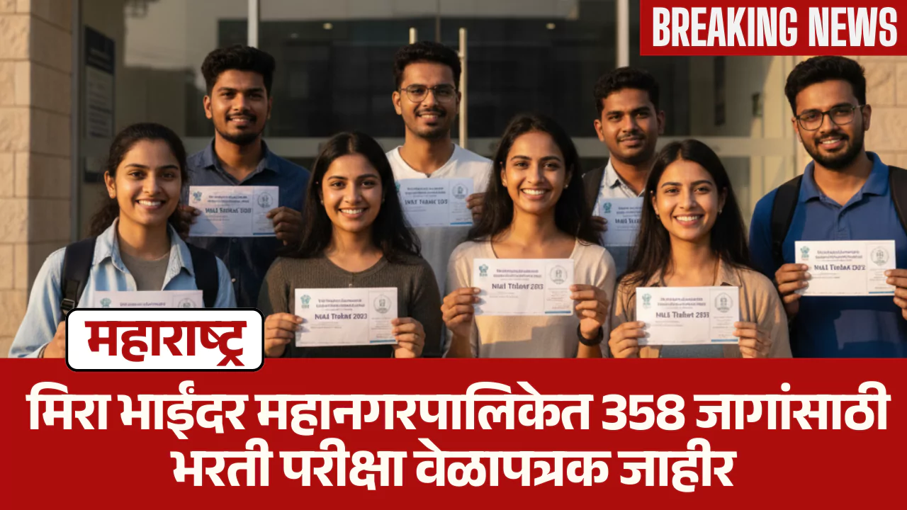 Mira Bhayandar Mahanagarpalika Hall Ticket 2025