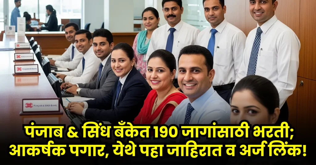 Panjab and Sind Bank Bharti 2025