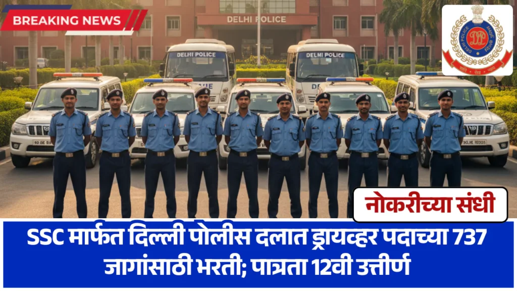 SSC Delhi Police Driver Bharti 2025