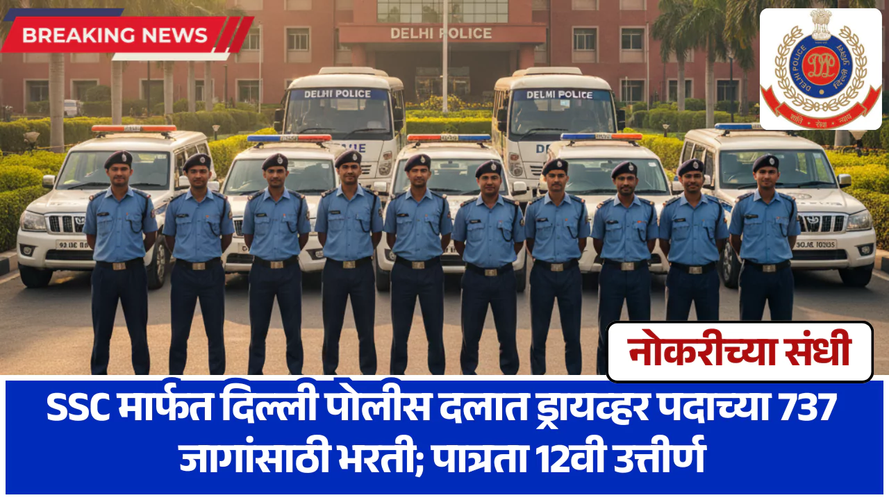 SSC Delhi Police Driver Bharti 2025