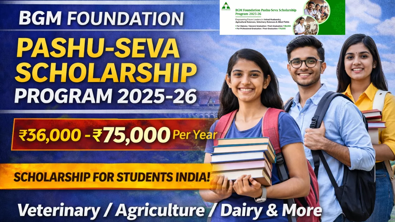 BGM Foundation Pashu-Seva Scholarship Program 2026