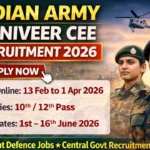 Indian Army CEE Bharti 2026