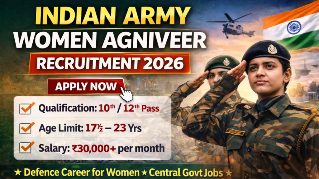 Indian Army Women Agniveer Bharti 2026