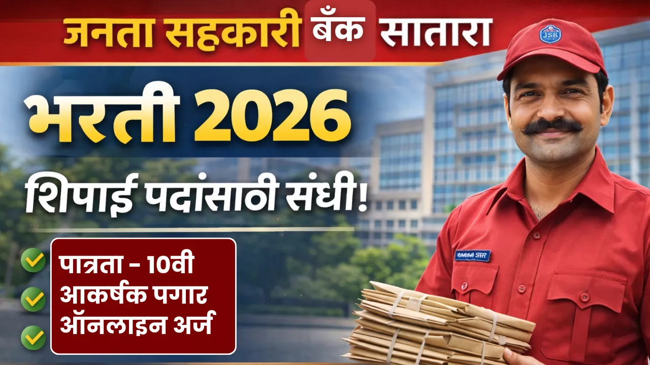 Janata Sahakari Bank Satara Bharti 2026