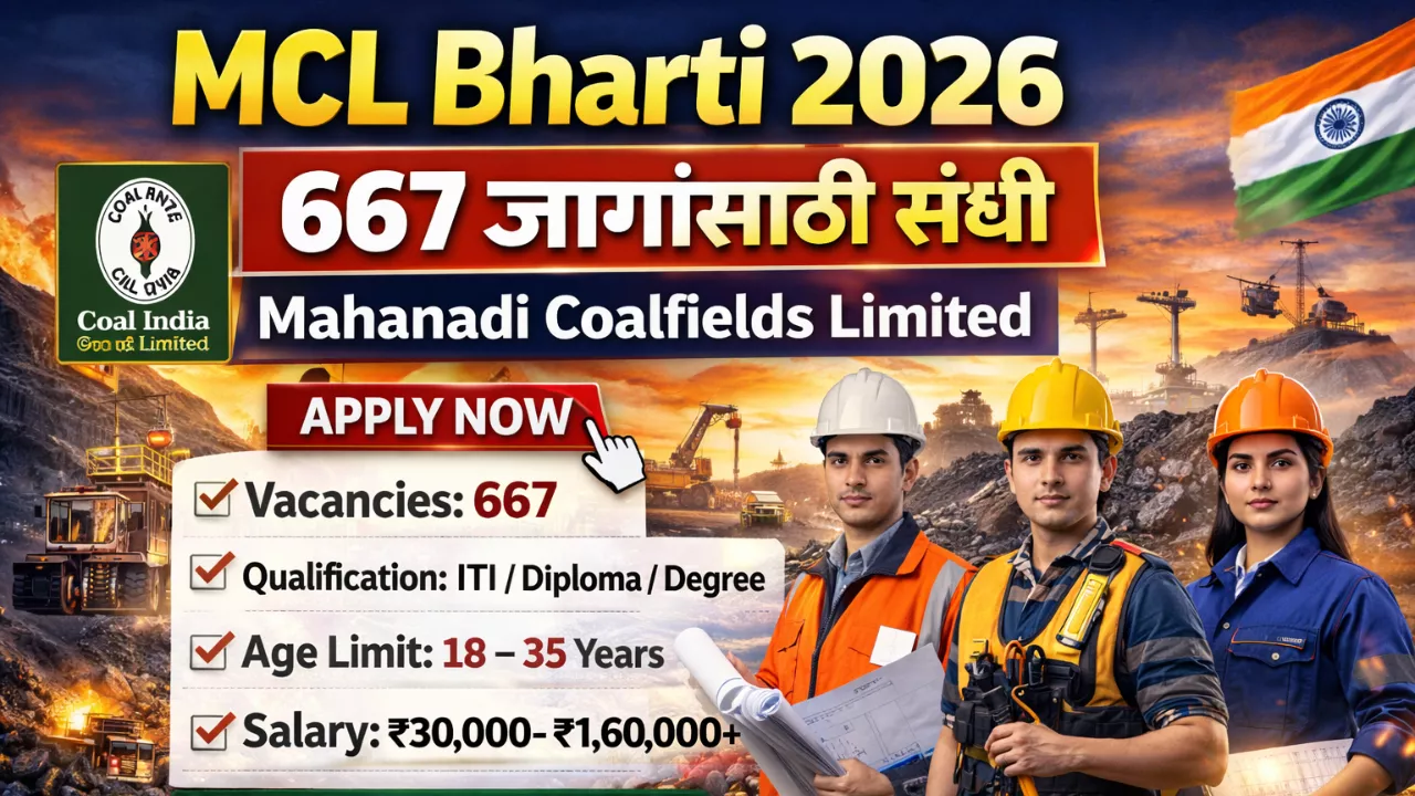 Mahanadi Coalfields Limited Bharti 2026