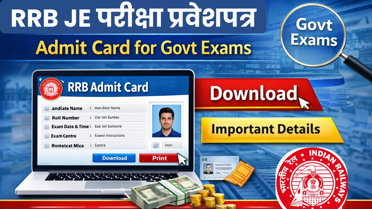 RRB JE Hall Ticket