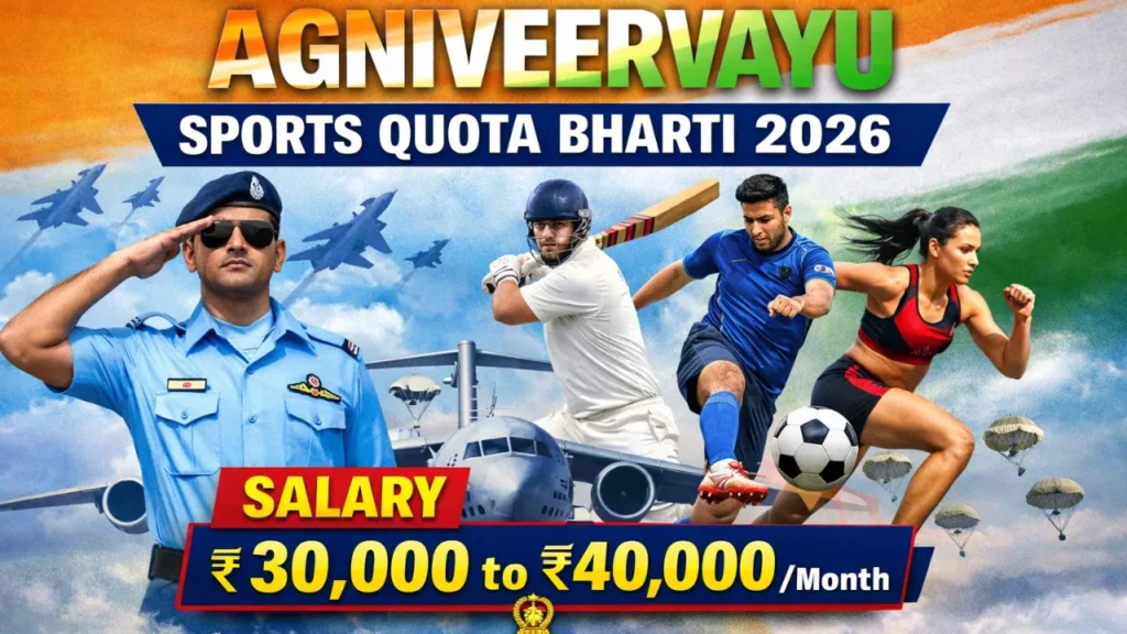 Agniveervayu Sports Quota Bharti 2026