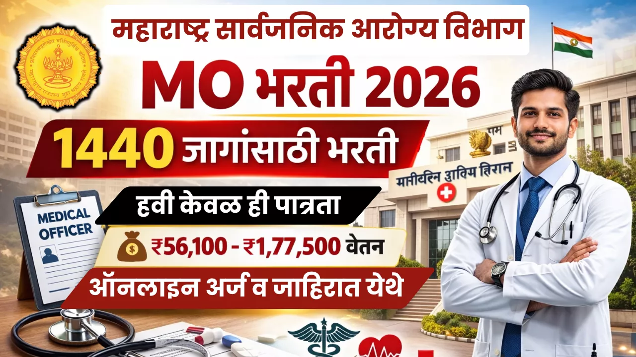 Arogya Vibhag MO Bharti 2026