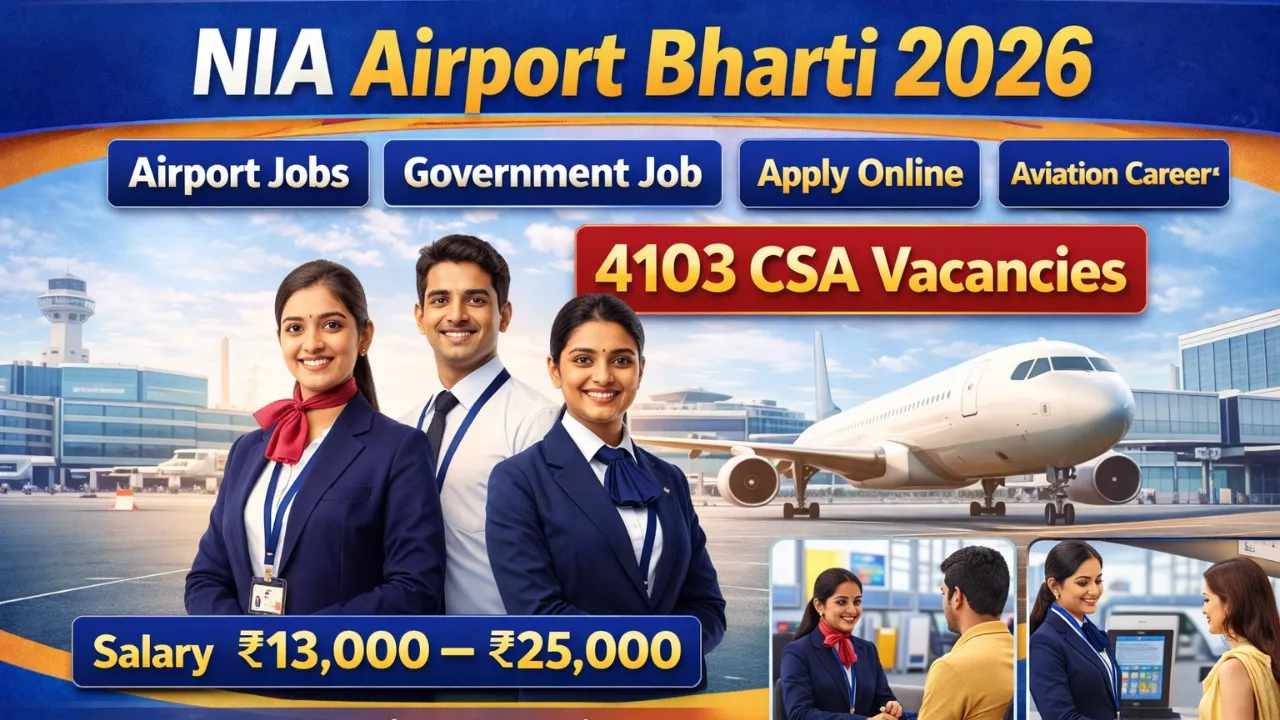 NIA Airport Bharti 2026