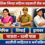 Nashik Jilha Mahila Sahakari Bank Bharti 2026