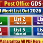 Post GDS All Merit List 2026 Maharashtra