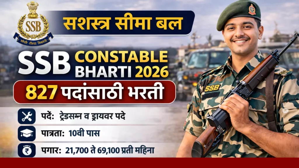 SSB Constable Bharti 2026