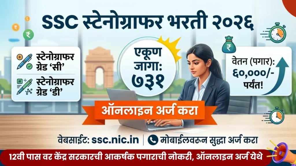 SSC Stenographer Bharti 2026