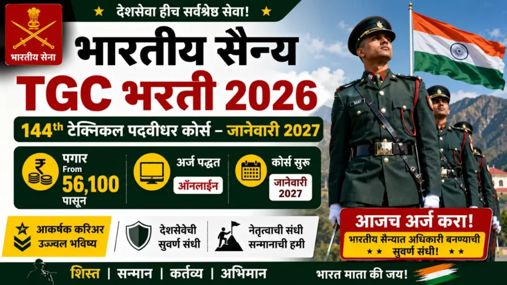 Indian Army TGC Bharti 2026