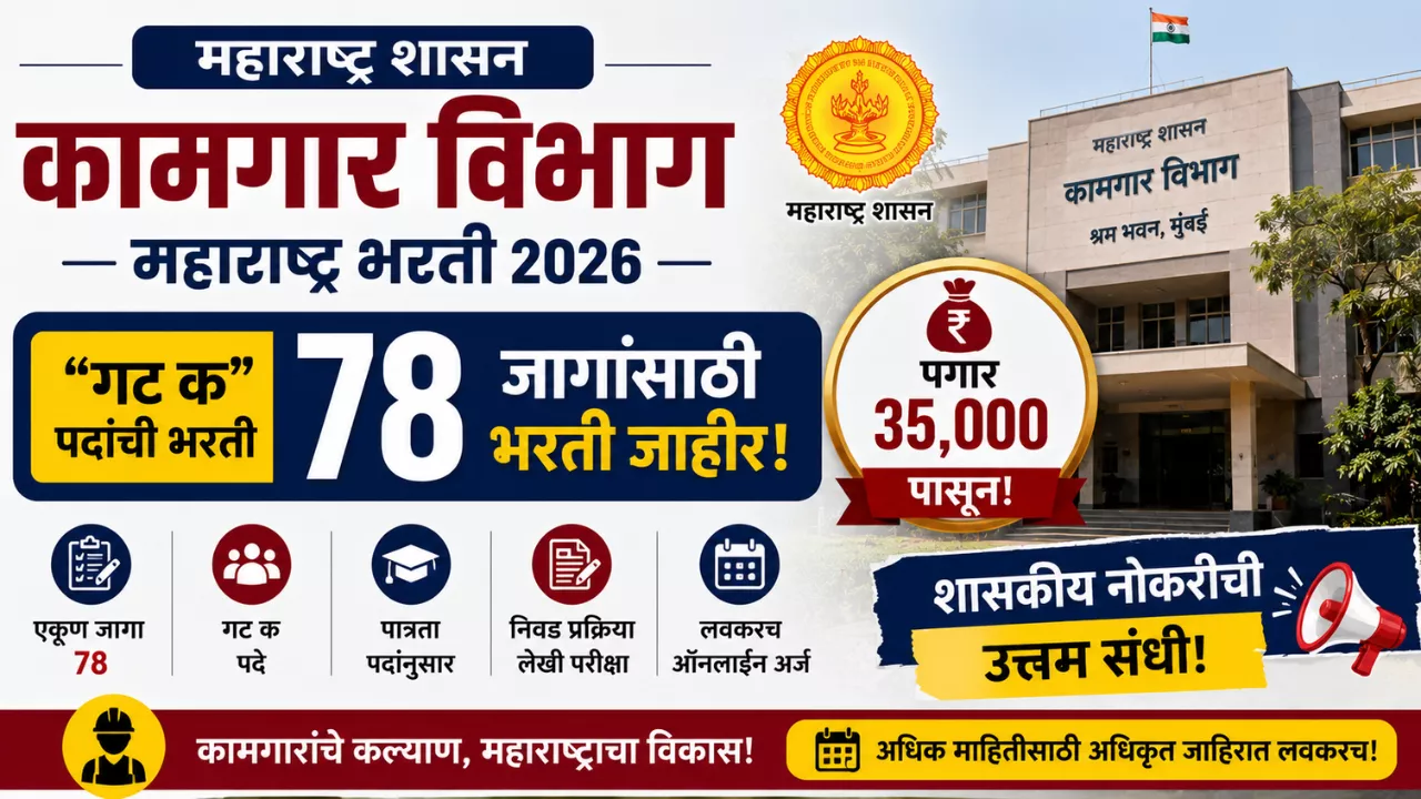 Kamgar Vibhag Maharashtra Bharti 2026
