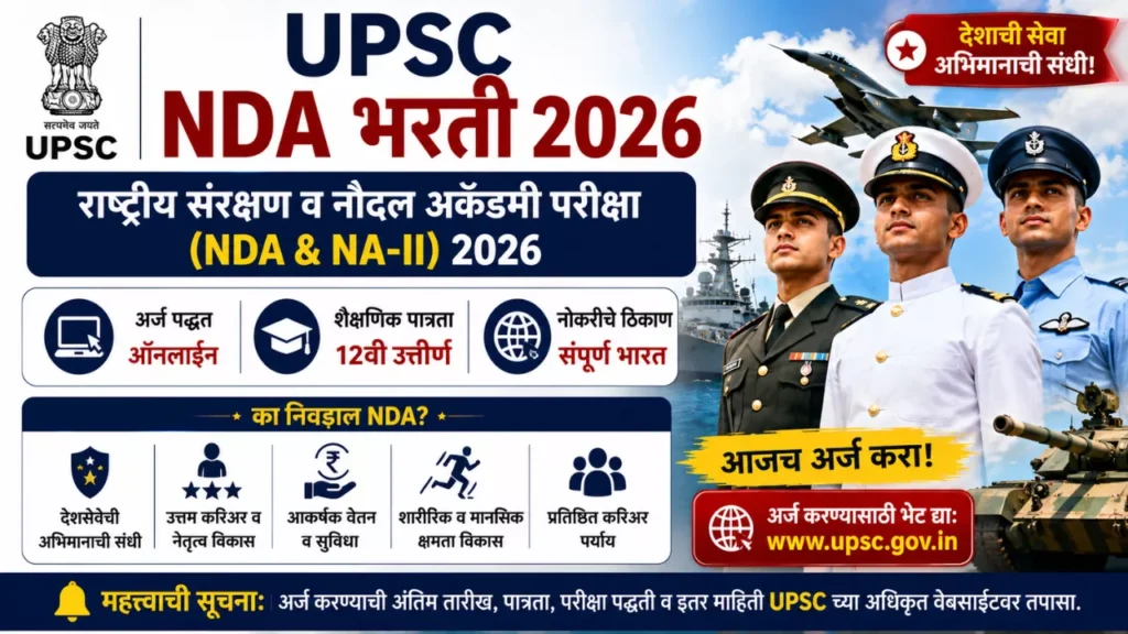 UPSC NDA Bharti 2026