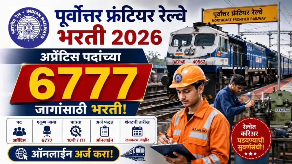 Northeast Frontier Railway Bharti 2026