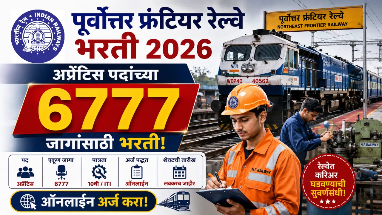 Northeast Frontier Railway Bharti 2026