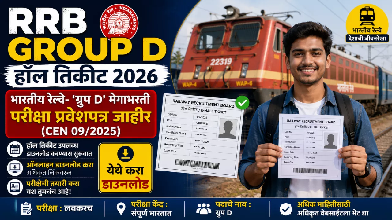 RRB Group D Hall Ticket 2026