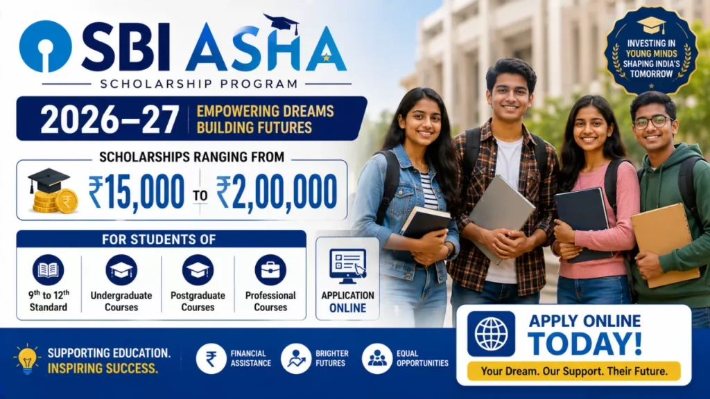 SBI Asha Scholarship Program 2026