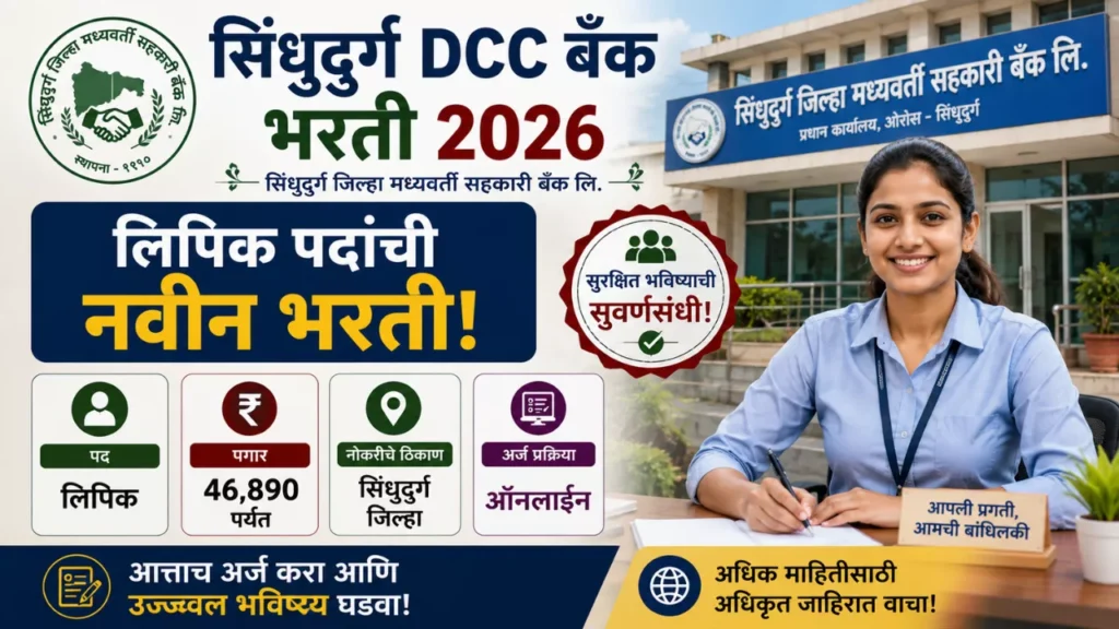 Sindhudurg DCC Bank Bharti 2026