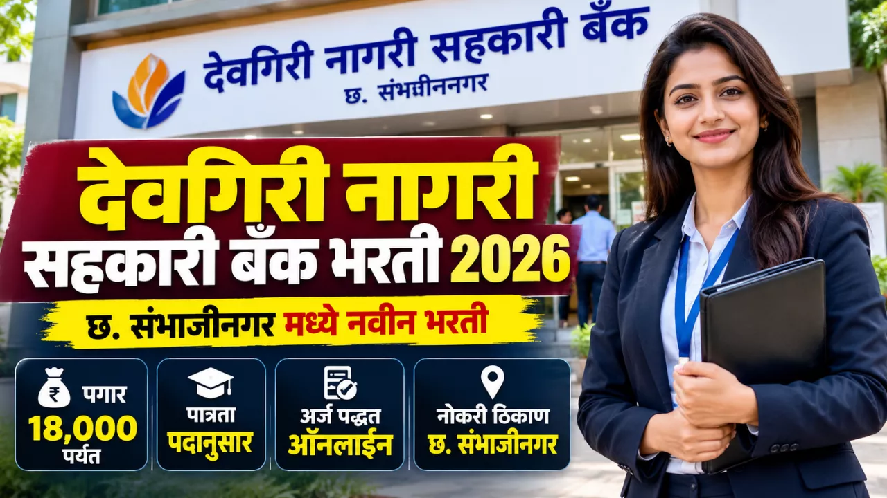 Deogiri Nagari Sahakari Bank Bharti 2026