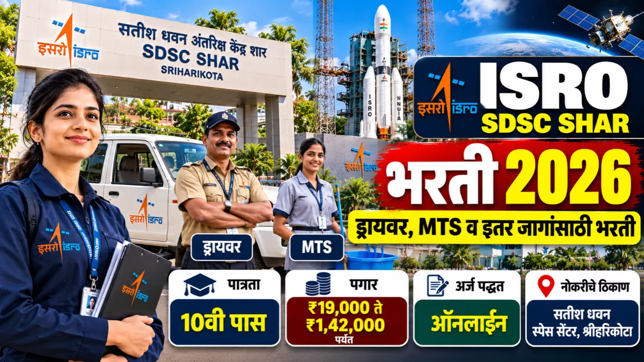 ISRO SDSC SHAR Bharti 2026