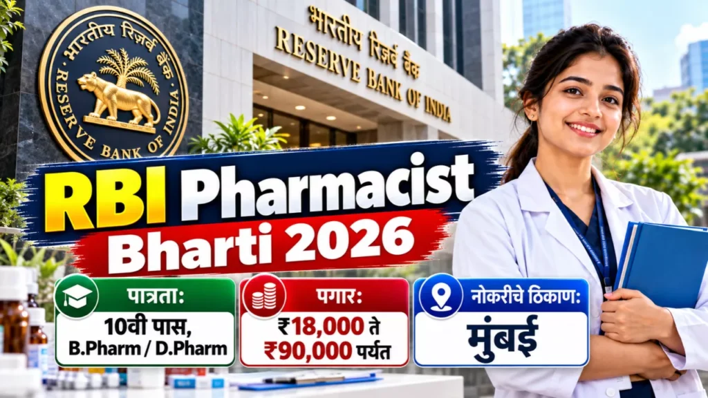 RBI Pharmacist Bharti 2026